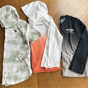 Boys set of 3 abercrombie kids Shirts 9/10